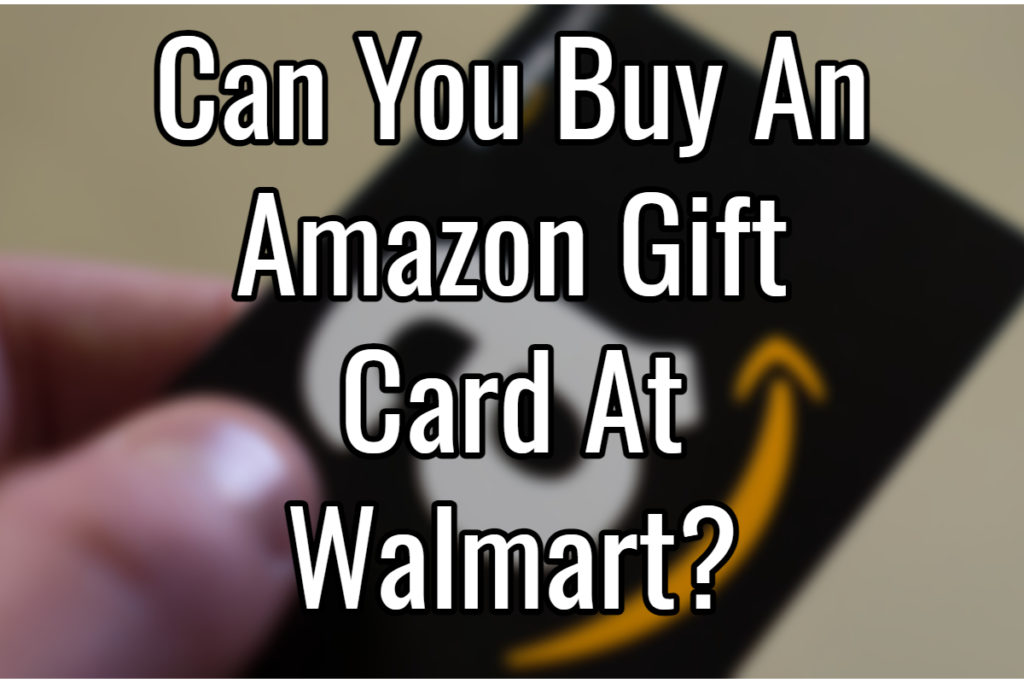 man holding amazon gift card with text